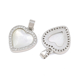 Pendentifs en laiton zircon cubique transparent&nbsp;CU-CBA9AB3-02P
