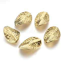 Perles en alliage de style tibétain, sans plomb et sans cadmium, de couleur or antique , torsion, longueur d'environ 27.5 mm ,  largeur de 18 mm, épaisseur de 3mm, Trou: 1mm
