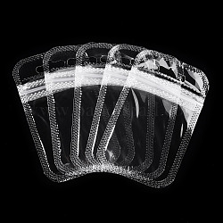 透明なプラスチックジップロックバッグ  再封可能な包装袋  長方形  透明  9x5.5x0.02cm  片側の厚さ：2.3ミル（0.06mm）