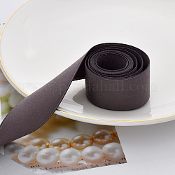 Polyesterband, für Schleifenkrawatte, Haarspangen-Accessoires annähen, dunkelgrau, 1-1/2 Zoll (38 mm), ca. 2.19 Yard (2m)/Rolle