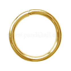 Jewelry Findings, Brass Jump Rings, Cadmium Free & Lead Free, Open Jump Rings, Golden Color, 18 Gauge, 4x1mm, Inner Diameter: 2mm, about 307pcs/20g