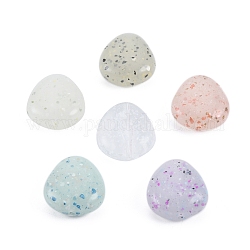 Perles acryliques opaques style pierre marbrée, pépites, couleur mixte, 22x21x10mm, Trou: 1.6mm