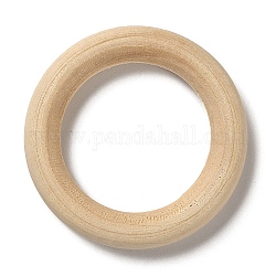 Незаконченные деревянные связующие кольца, деревянные кольца макраме, круглые, деревесиные, 39x7 мм, внутренний диаметр: 25 мм