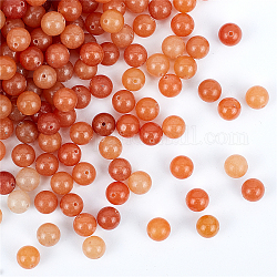 Perle di avventurina rossa naturale olycraft, tondo, 8.5mm, Foro: 1.2 mm, 200pcs/scatola