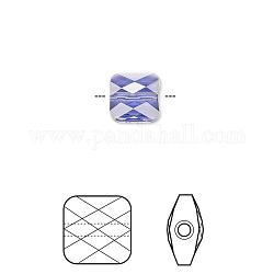 Austrian Crystal Beads, 5053, Crystal Passions, Faceted Mini Square, 539_Tanzanite, 6x6mm, Hole: 1mm