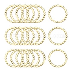 Legierung Verknüpfung rings, Ring, Licht Gold, 22x1.5 mm, Innendurchmesser: 18 mm
