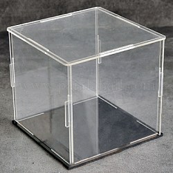 Акриловая витрина, квадратный, для дисплея модели игрушки, прозрачные, 10x10x10 см