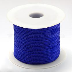 編み込みナイロン糸  ブルー  2mm  約54.68ヤード（50m）/ロール