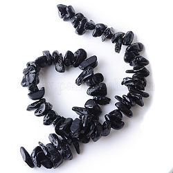 Hebras de perlas naturales tectitas, chip, 15~19x6~13x5~11mm, agujero: 1 mm, aproximamente 66 pcs / cadena, 15.3 pulgada