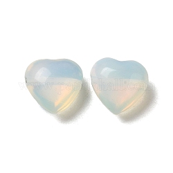 Perles d'opalite, cœur, 14.5~15x14.5~15x8.5mm, Trou: 1.5mm