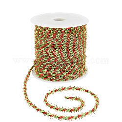 Cordons en coton 3 épaisseur, Cordons métalliques, corde torsadée, colorées, 3mm, environ 27.34 yards (25 m)/rouleau