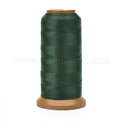 Polyester Threads, for Jewelry Making, Dark Green, 0.25mm, about 874.89 yards(800m)/roll