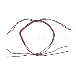 Herstellung von Armbändern aus geflochtenem Nylonfaden, Kokosnuss braun, 1-3/8 Zoll (3.55~5.05 cm)