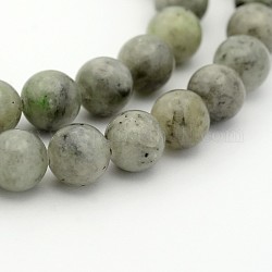 Jade chinois naturelle chapelets de perles rondes, 4mm, Trou: 1mm, Environ 98 pcs/chapelet, 15.7 pouce