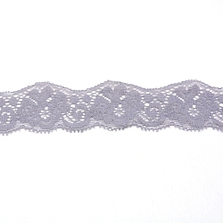 Spitzenbesatz, Polyesterband für die Schmuckherstellung, Grau, 1-3/8 Zoll (35 mm)