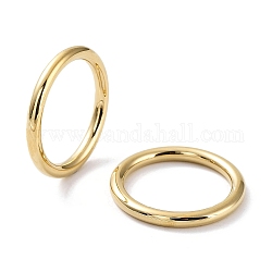 Placcatura ionica (ip) 304 anelli a fascia semplici per lucidatura in acciaio inossidabile, vero placcato oro 18k, misura degli stati uniti 7 1/4 (17.5mm), larghezza: 2.5 mm