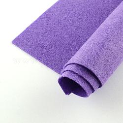 Нетканые ткани вышивка иглы войлока для DIY ремесел, квадратный, средне фиолетовый, 298~300x298~300x1 мм, около 50 шт / упаковка
