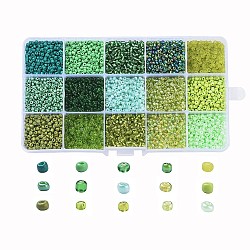 Glass Seed Beads, Silver Lined & Transparent & Trans. Colours Lustered & Trans. Colors Rainbow & Frosted Colors & Opaque Colours Seed & Baking Paint & Ceylon, Round, Mixed Color, 8/0, 3mm, Hole: 1mm, 180g/box