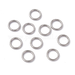 304 anelli di salto in acciaio inox, anelli di salto chiusi, tondo, colore acciaio inossidabile, 15x2mm, diametro interno: 11.2mm