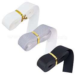 Ahandmaker 15m 3 Farben flaches TPU-Tuch Heißsiegelband, mit 3 Stück Metalldraht-Twist-Krawatten, Mischfarbe, 2x0.028 cm, 5m / Farbe