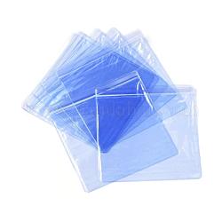 Sacs rectangulaires en PVC à fermeture à glissière, top phoques sacs minces, clair, 15x15 cm, épaisseur unilatérale: 0.2 mm, environ 100 pcs / sachet 