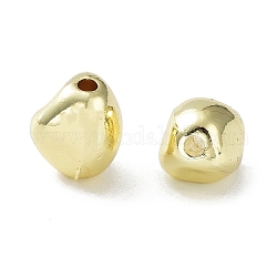 Gestell Legierung Perlen, unregelmäßig oval, golden, 8x7x6 mm, Bohrung: 1.2 mm