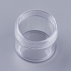 Tragbarer Gesichtscremetiegel aus Kunststoff, 20 g PS, leere nachfüllbare Kosmetikbehälter, mit Schraubdeckel, Transparent, 3.7x3.1 cm, Kapazität: 20g