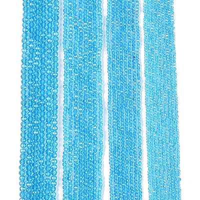 Chapelets de perles en verre électroplaqué&nbsp;EGLA-A044-T6mm-A08-1
