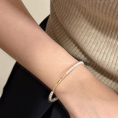 S925 Silber einzigartiges Design Perlenarmband schlichter Modeschmuck&nbsp;TB6450-1-1