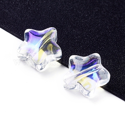 Perles en verre electroplate&nbsp;EGLA-E059-G06-1