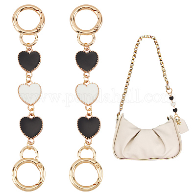 Heart Shaped Replacement Chain Strap Extender For Purse Clutch Handbag  Extensio!