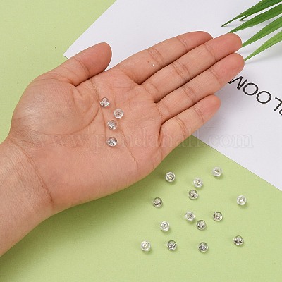 925 tuerca para pendientes de plata de ley chapada en rodio antideslustre&nbsp;STER-E062-01P-1