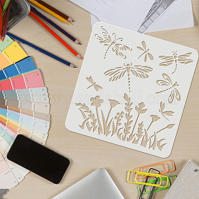 20 Pieces Wildflower Stencils for Painting Template Flower Stencils Wall  Stencils Reusable Spring Stencils PET DIY