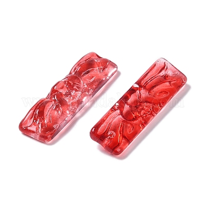 Pendentifs en verre de peinture de cuisson&nbsp;GLAA-S202-16G-1
