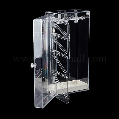 Wholesale Rectangle Plastic Jewelry Organizer Storage Box with 24