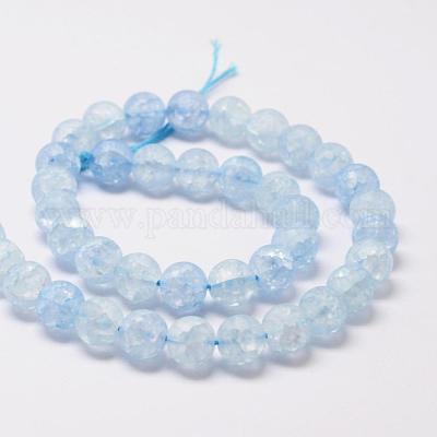 Chapelets de perles en quartz craquelé synthétique&nbsp;CCG-K002-8mm-05-1
