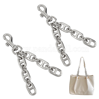 Wholesale UNICRAFTALE 2Pcs Bag Extender Chains Alloy Mariner Purse Chain  Strap 12cm Platinum Double Layer Shoulder Bag Strap Extender Chains with  Swivel Lobster Claw Clasp for Bag Straps Replacement Accessories 