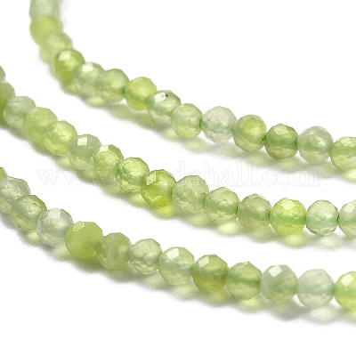 Natur Xiuyan Jade Perlen Stränge&nbsp;G-Z074-A04-01-1