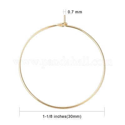 100 Pieces 30mm Kc Gold/ Silver Round Hoop Earring Hooks/earring Wires  Charms Findings -  Sweden