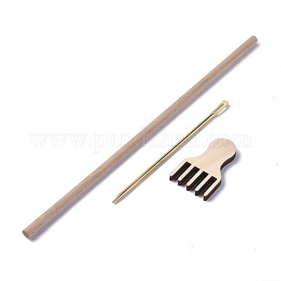 DIY Holzwebstuhl Kits&nbsp;LS-DIY-WH0162-03B-1