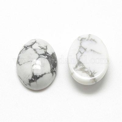 Cabochon Howlite naturale&nbsp;G-R415-14x10-29-1