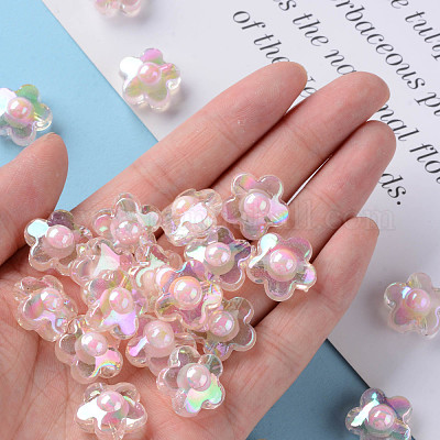 Perles en acrylique transparente&nbsp;TACR-S152-09B-08-1