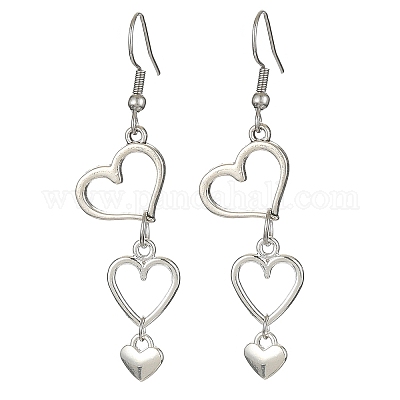 Wholesale Heart Earrings, Monochrome Heart