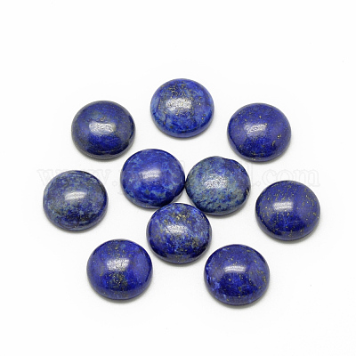 Natürliche Lapislazuli Cabochons&nbsp;G-R416-8mm-33-1