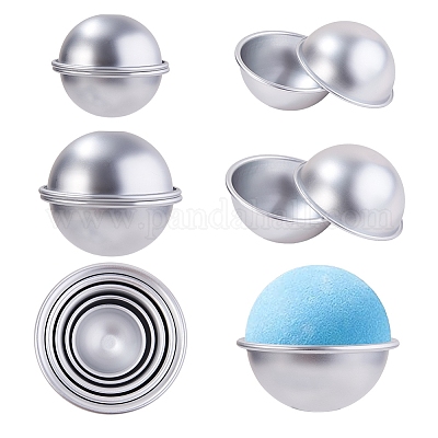 4 aluminium half sphere molds