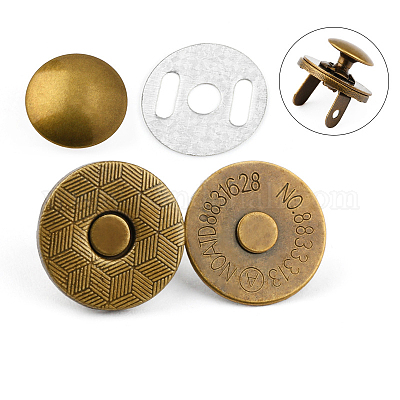 Wholesale Alloy Magnetic Buttons Snap Magnet Fastener 