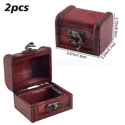 Small Vintage Jewelry Storage Box, Treasure Chest & Storage