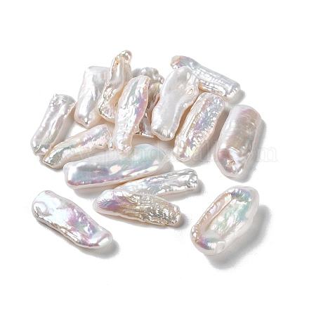 Perlas keshi naturales perlas cultivadas de agua dulce PEAR-E020-41-1