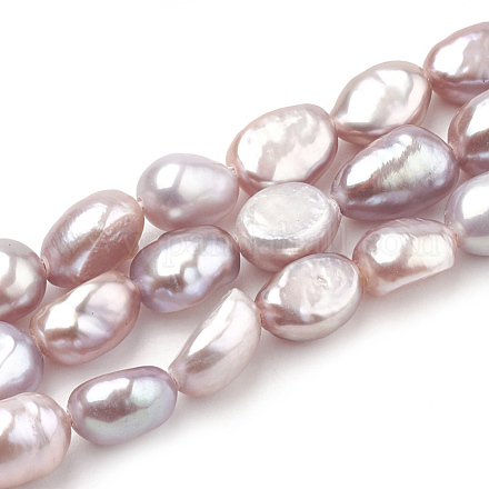 Brins de perles de culture d'eau douce naturelles X-PEAR-S012-77C-1