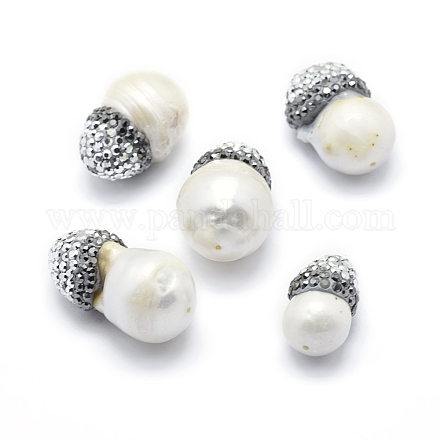 Perlas naturales abalorios de agua dulce cultivadas RB-A062-031-1